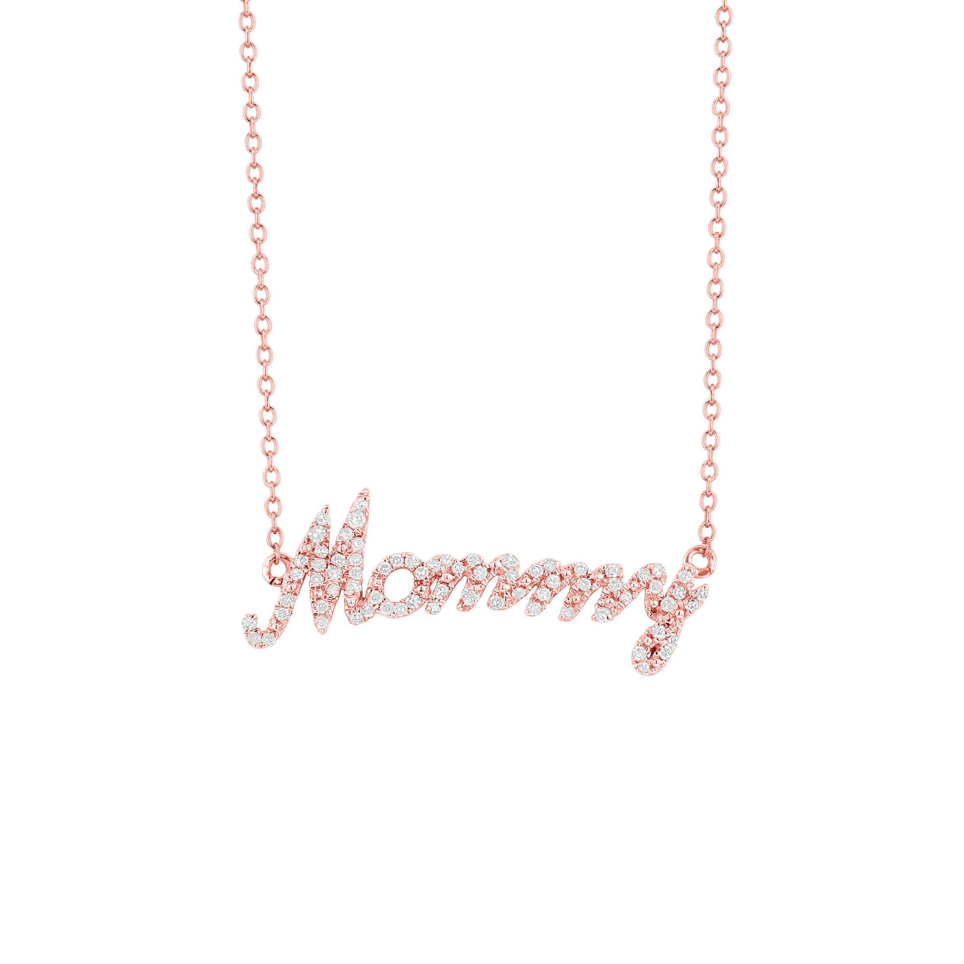 Classic Mommy Diamond Necklace