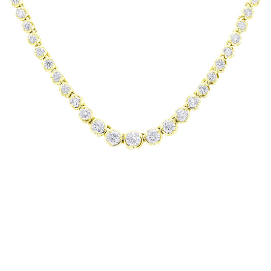 Miracle Diamond Tennis Necklace 3 1/2ct
