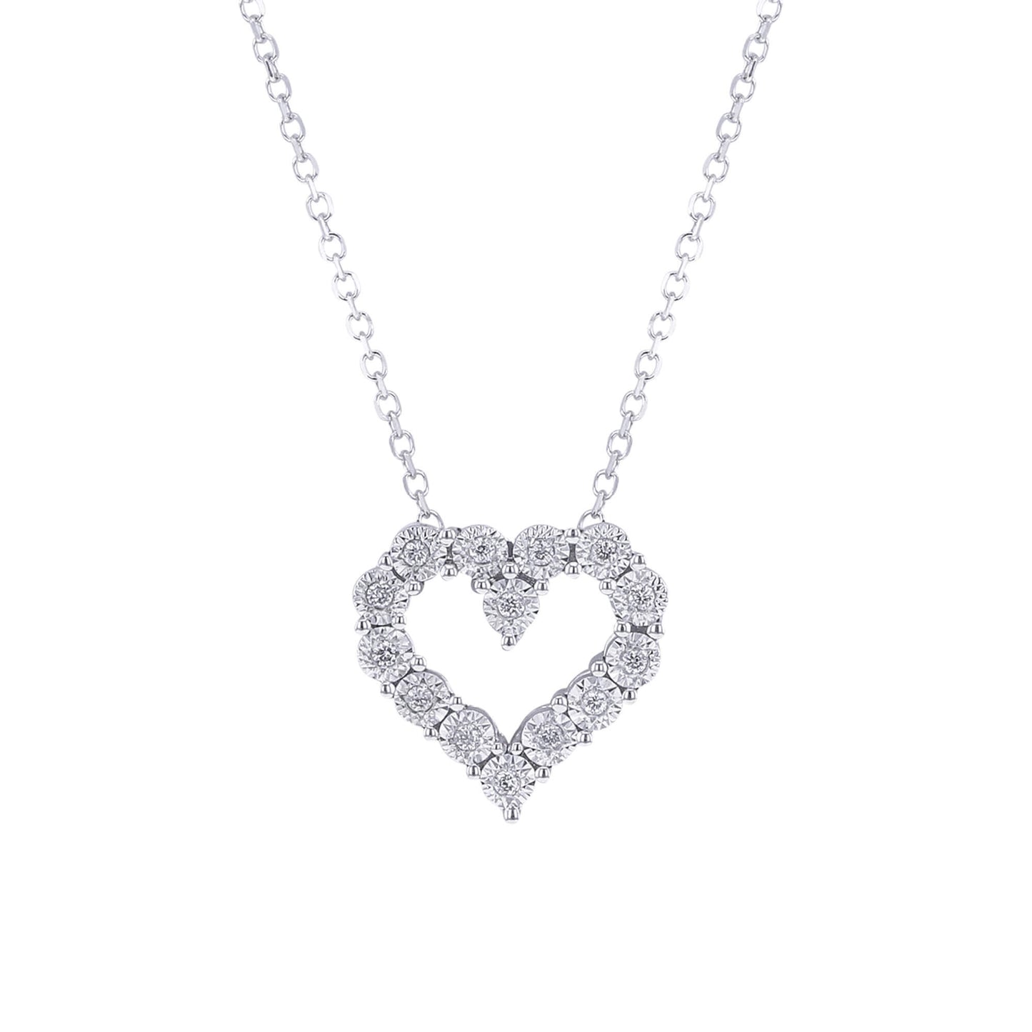 Mirage Heart Diamond Necklace - 1/20ct