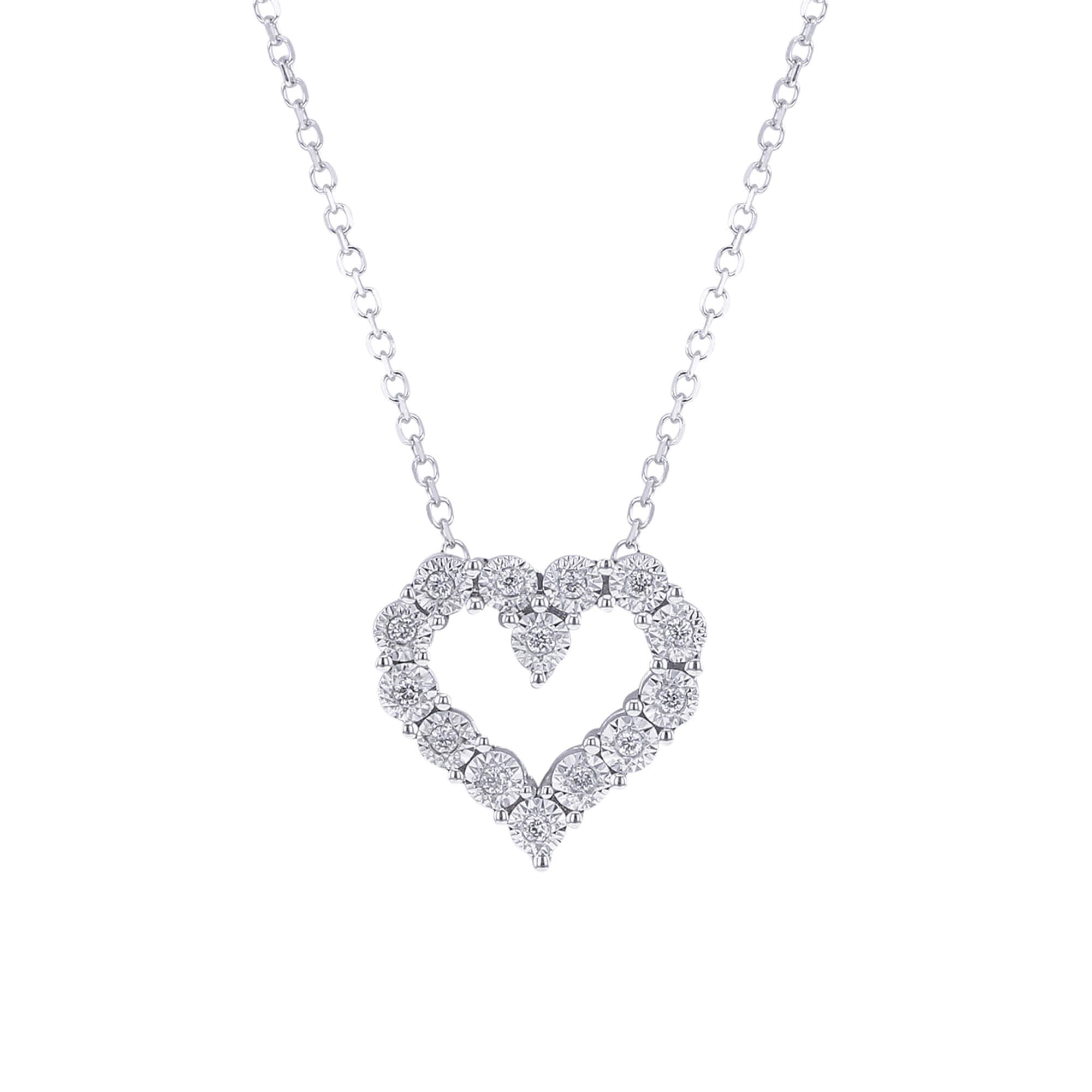 Mirage Heart Diamond Necklace - 1/20ct