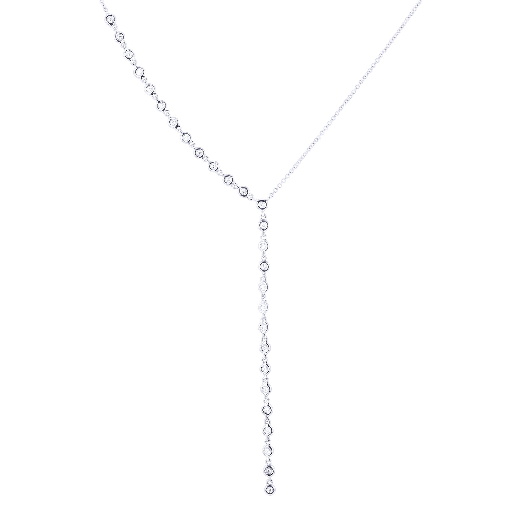 Waterfall Lariat Diamond Necklace