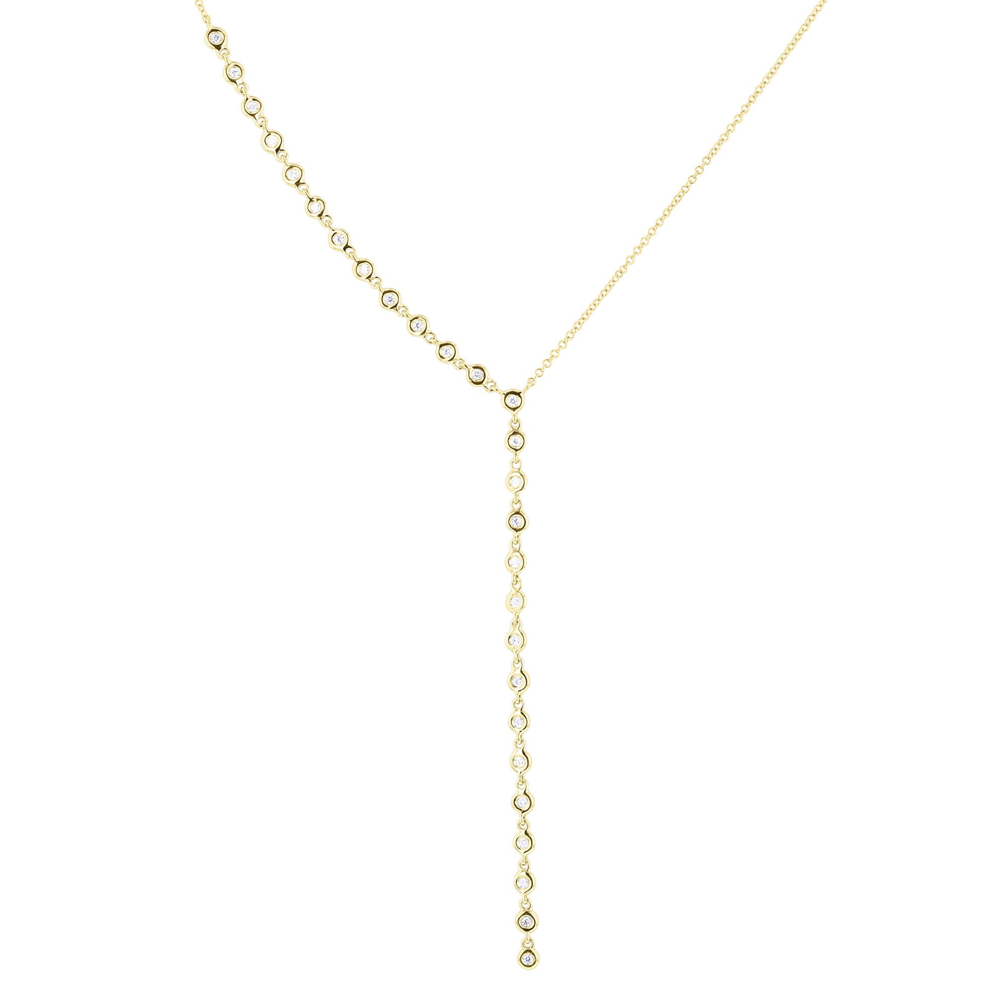 Waterfall Lariat Diamond Necklace