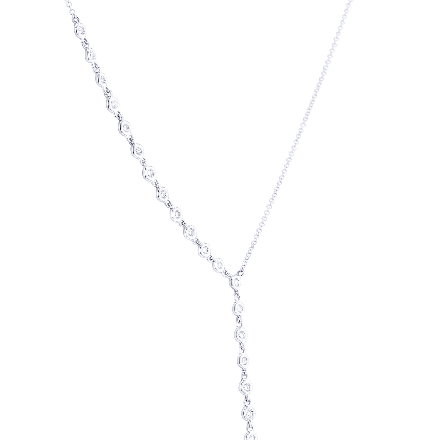 Waterfall Lariat Diamond Necklace