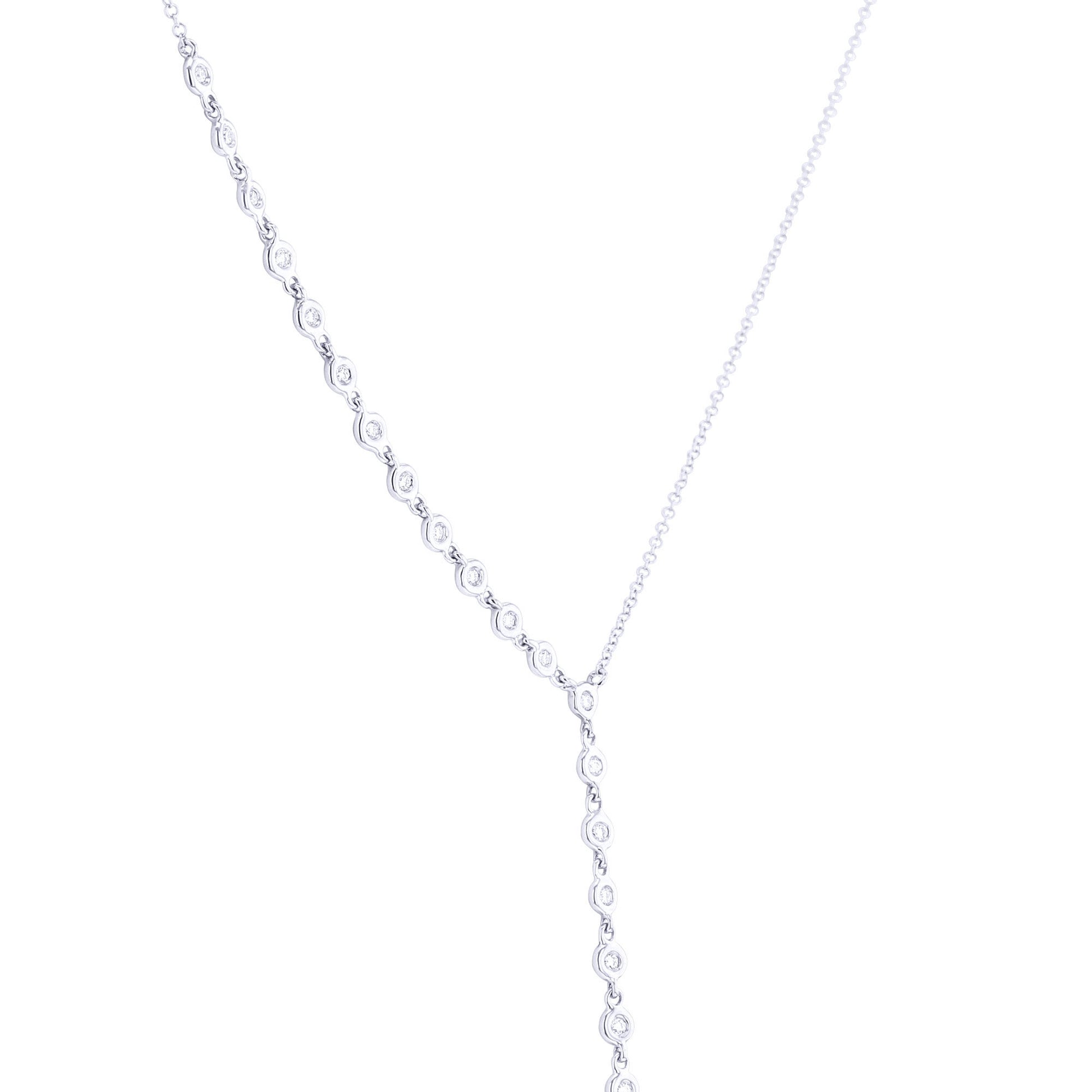 Waterfall Lariat Diamond Necklace