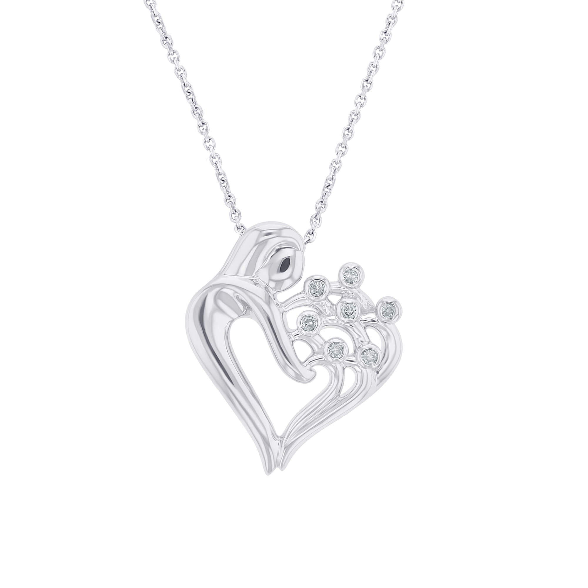 I Love You Mommy Seven Diamond Necklace – Steven Singer Jewelers