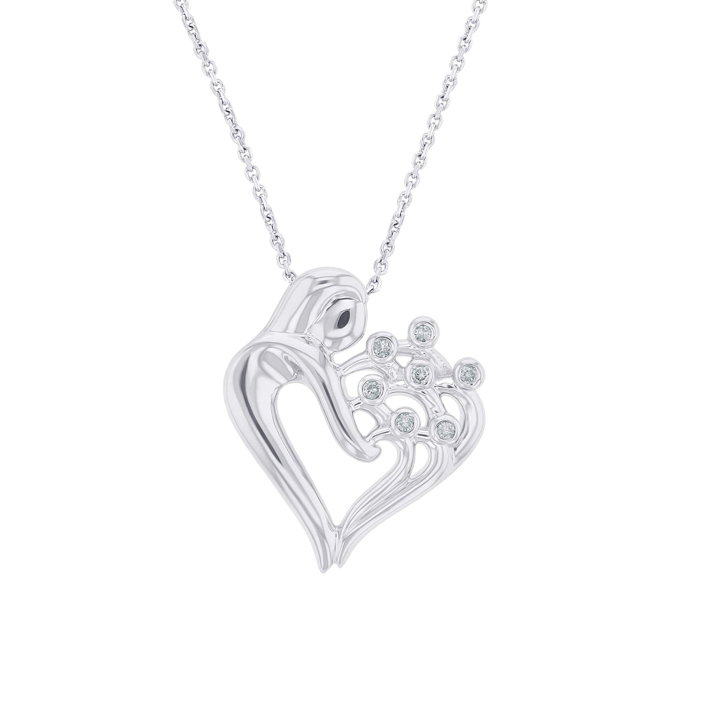I Love You Mommy Seven Diamond Necklace