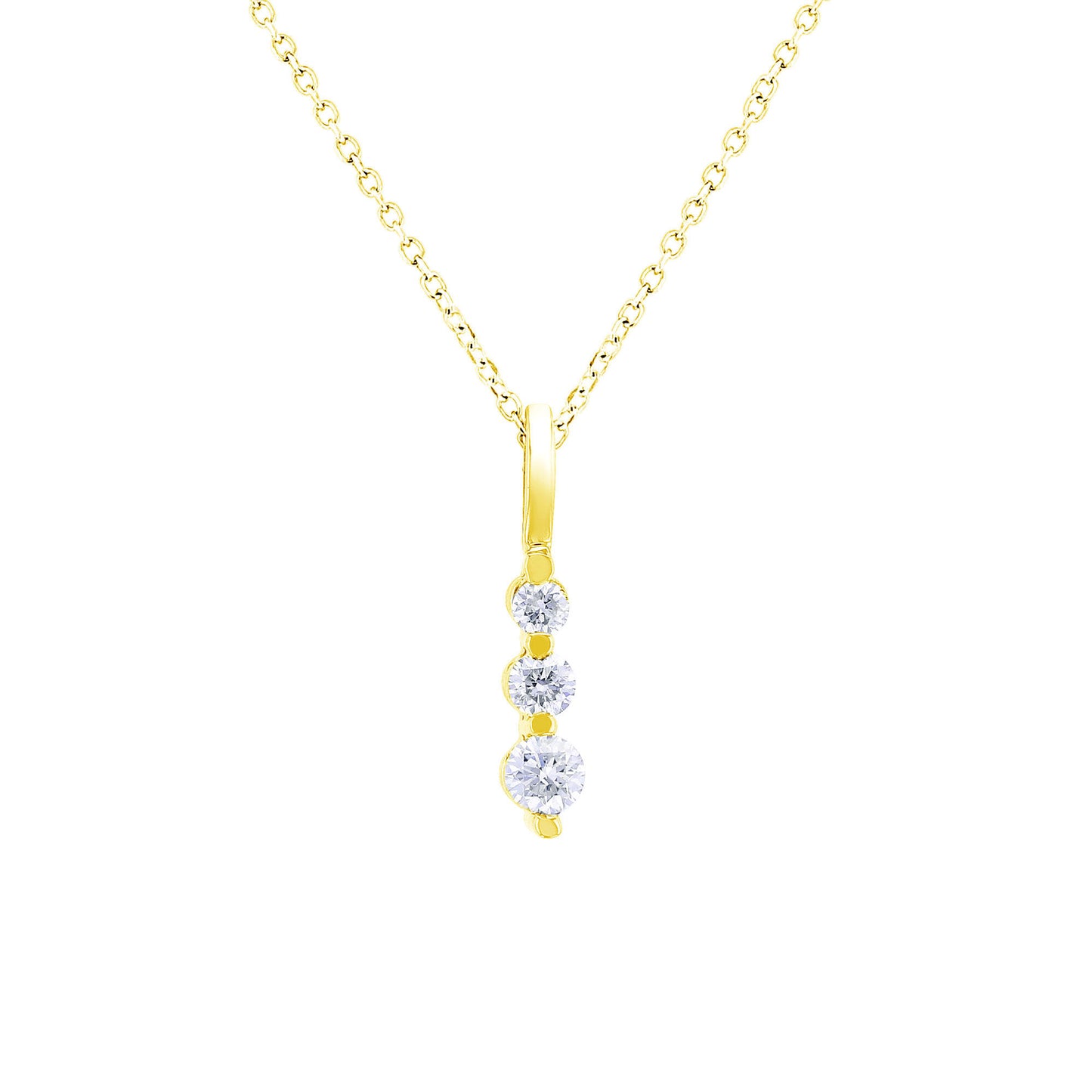 Journey Diamond Necklace 1/4ct