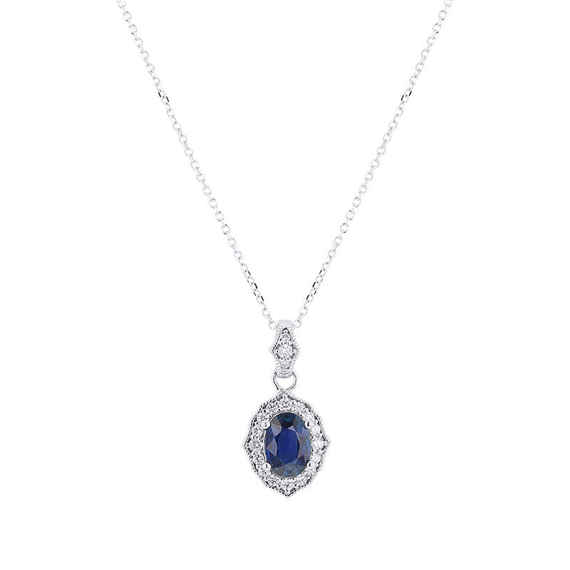 Antiquity Sapphire & Diamond Necklace