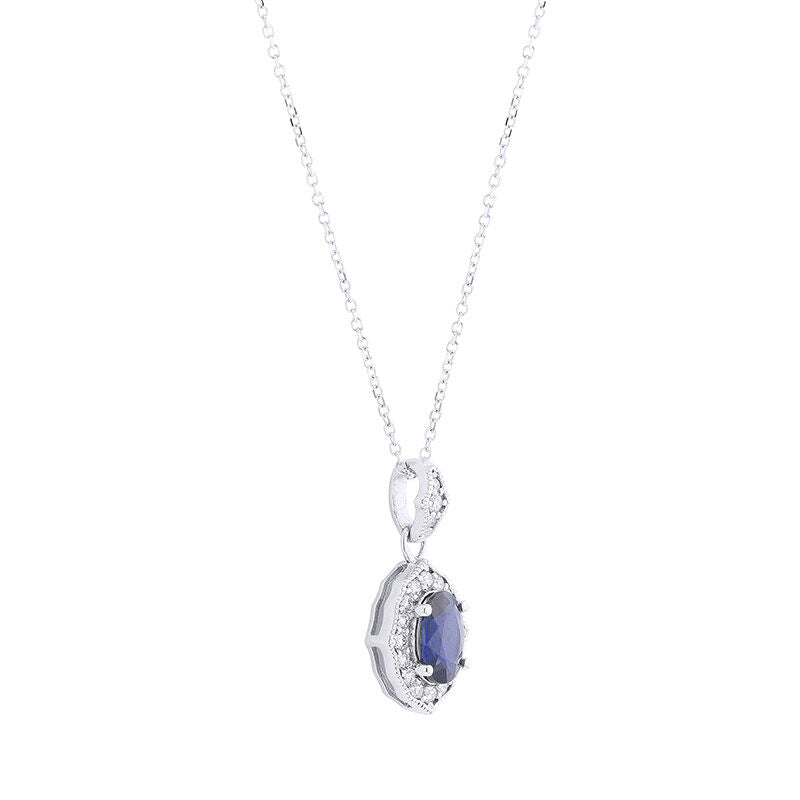 Antiquity Sapphire & Diamond Necklace