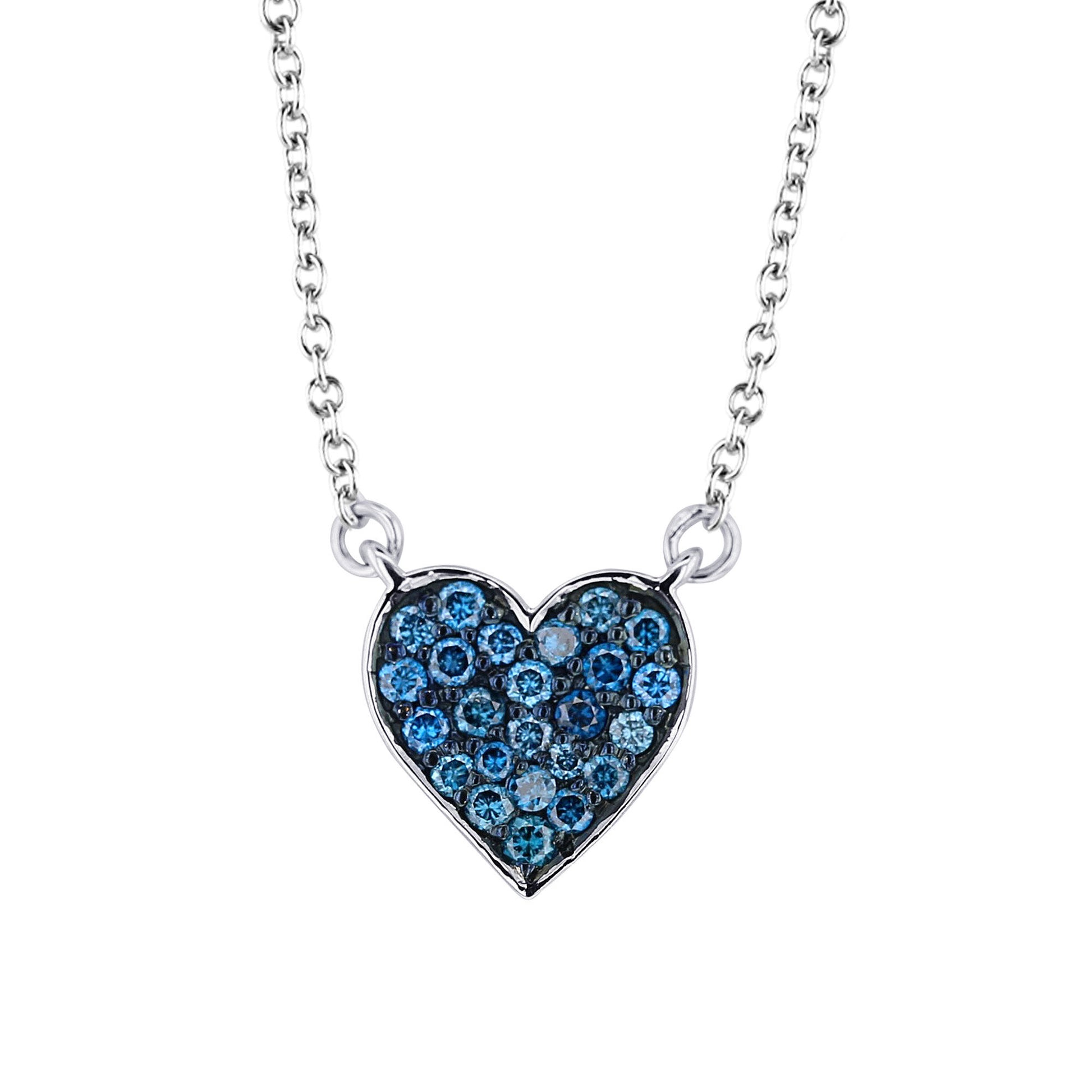 Deep Love Blue Diamond Necklace