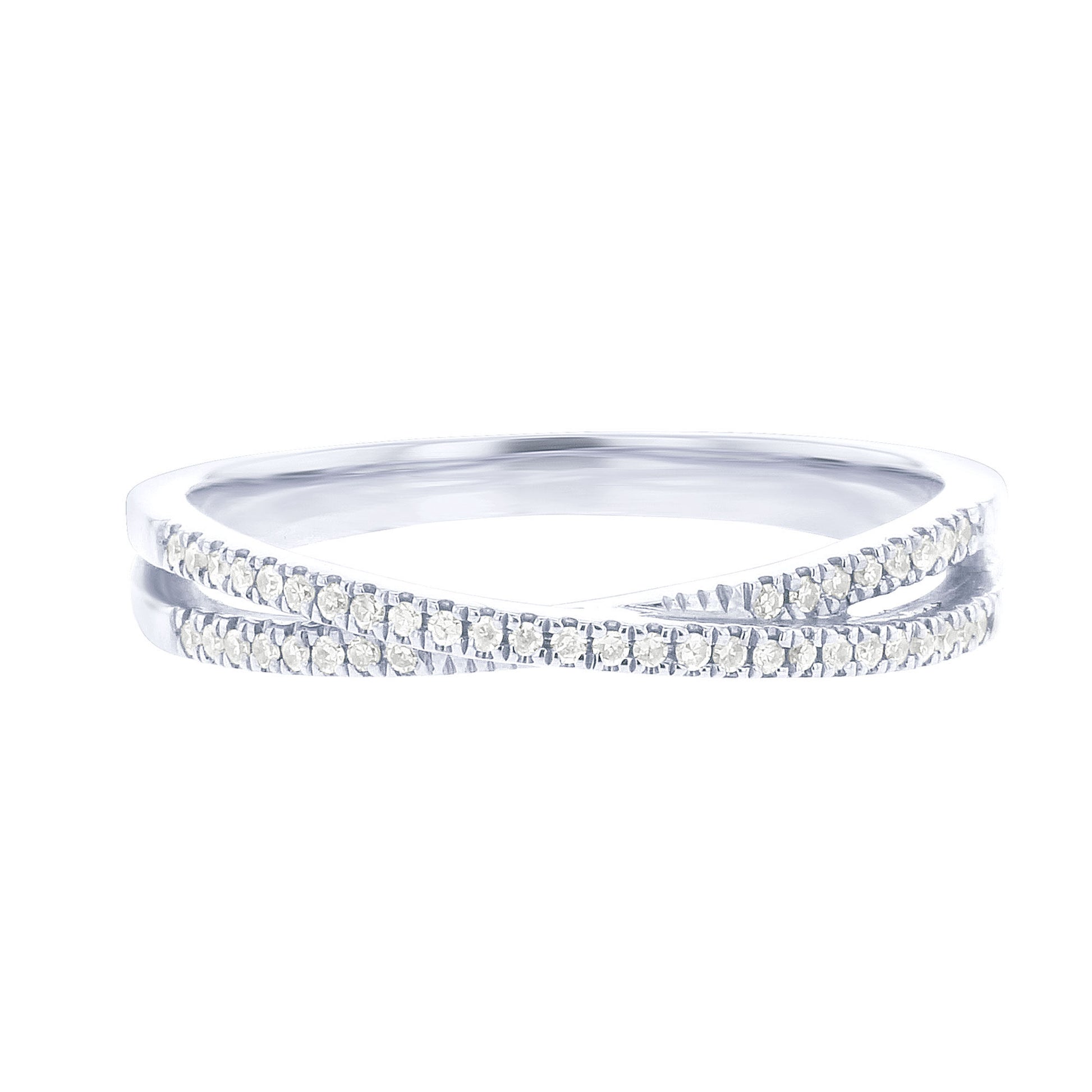 Criss Cross Diamond Ring