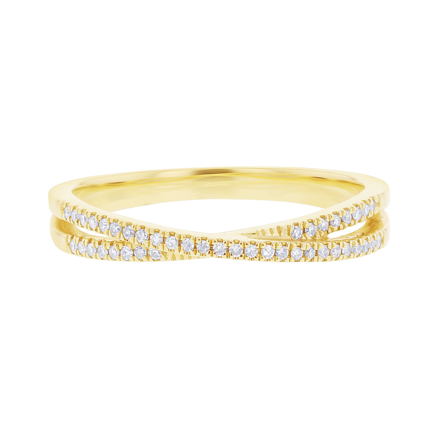 Criss Cross Diamond Ring