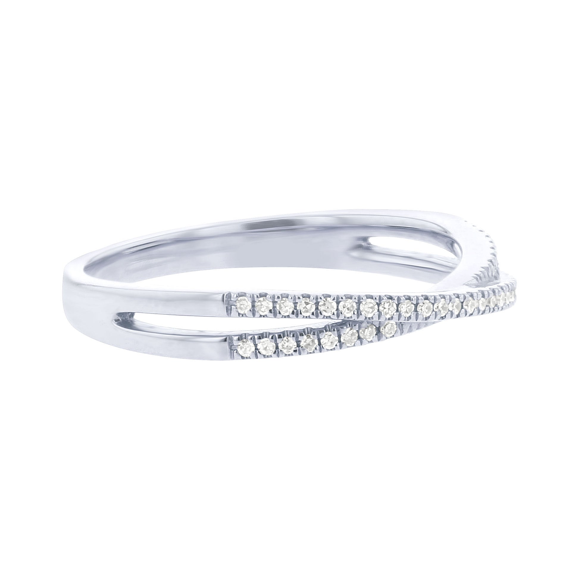 Criss Cross Diamond Ring