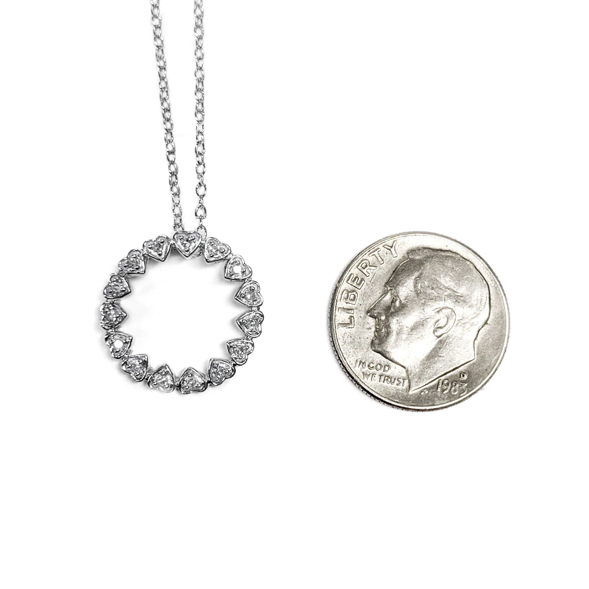 Suzy Levian 14K White Gold .48 cttw Diamond Interlocking Circle Solita –  SUZY LEVIAN NEW YORK