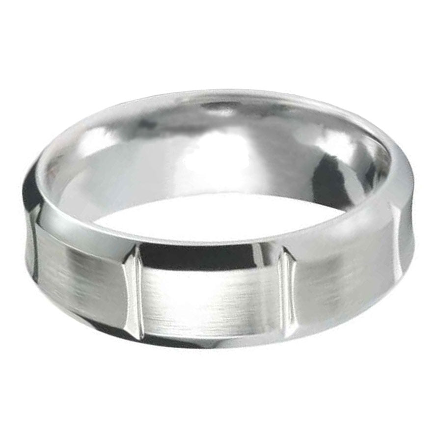 Block Cobalt Wedding Ring