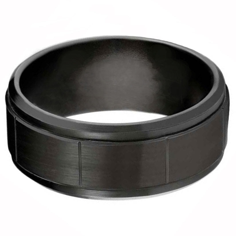 Black Block Cobalt 9mm Wedding Ring