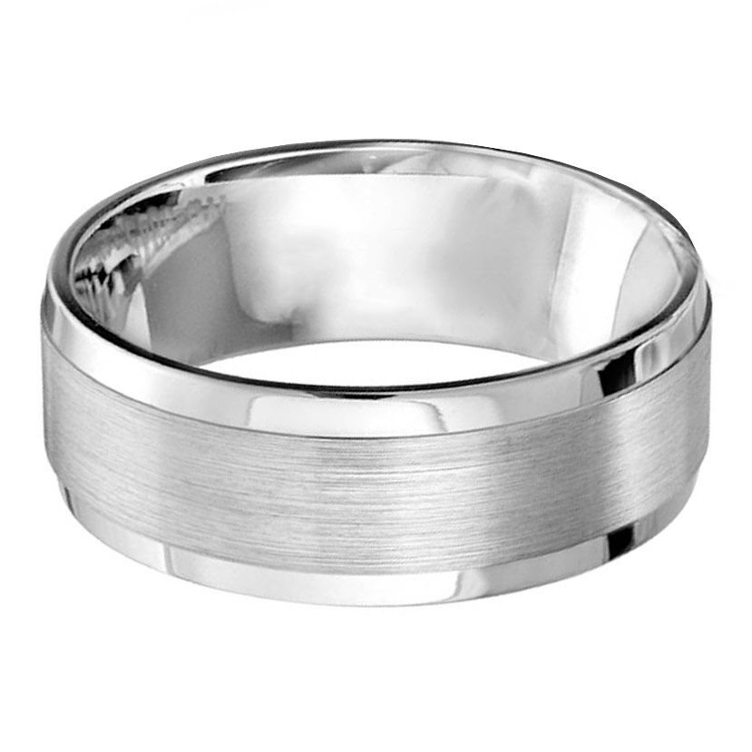 Flat Sandpaper 8mm Wedding Ring