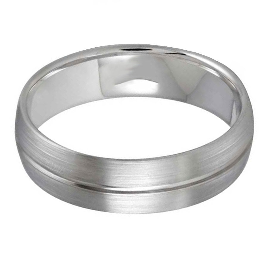 Groove 6mm Wedding Ring