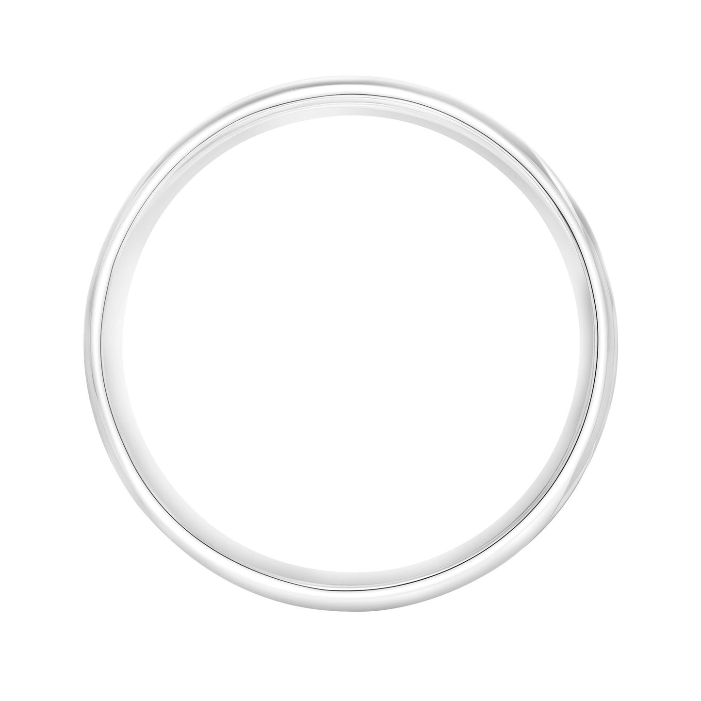 Roux 5mm Light Low Dome Platinum Wedding Ring