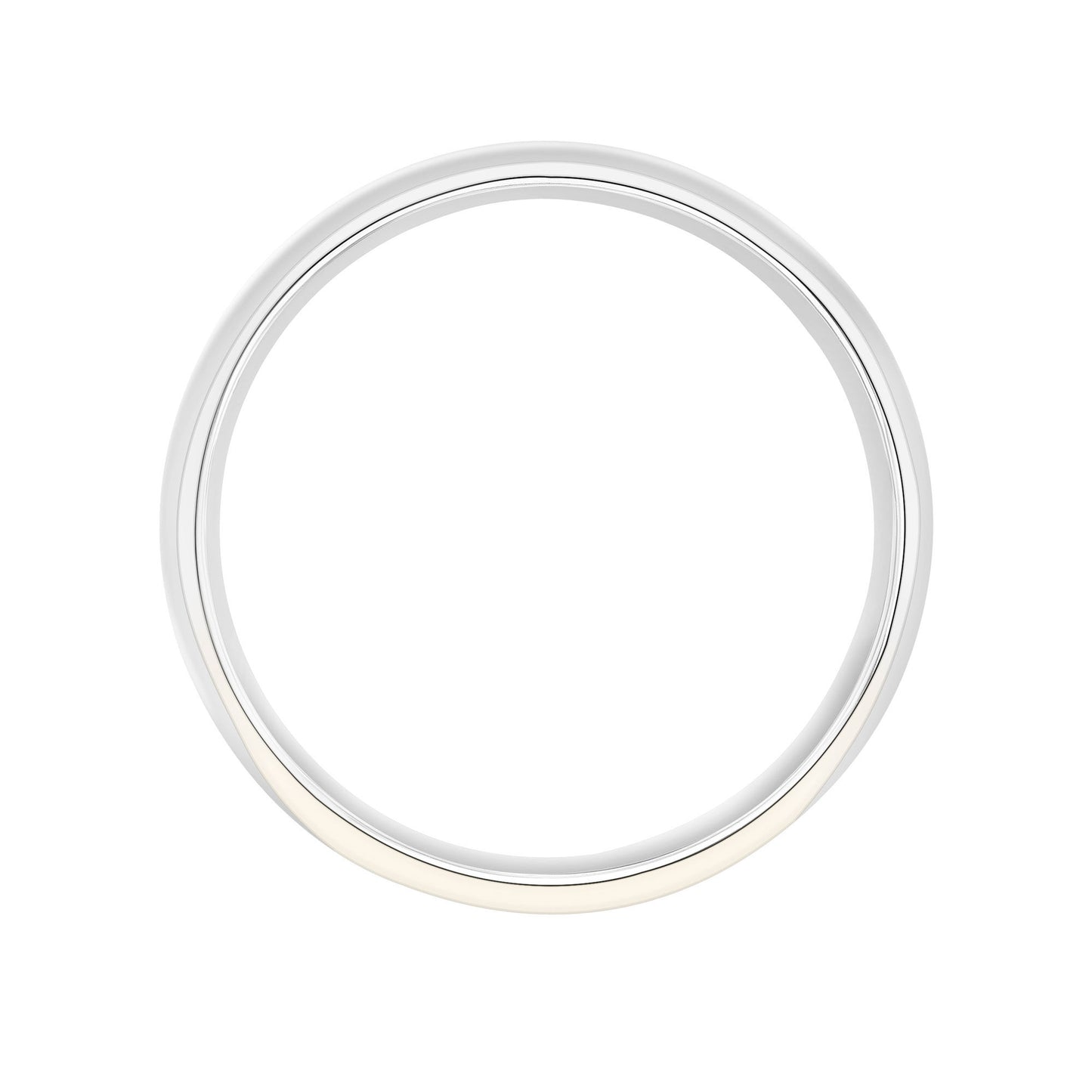 Roux 6mm Light Low Dome Platinum Wedding Ring