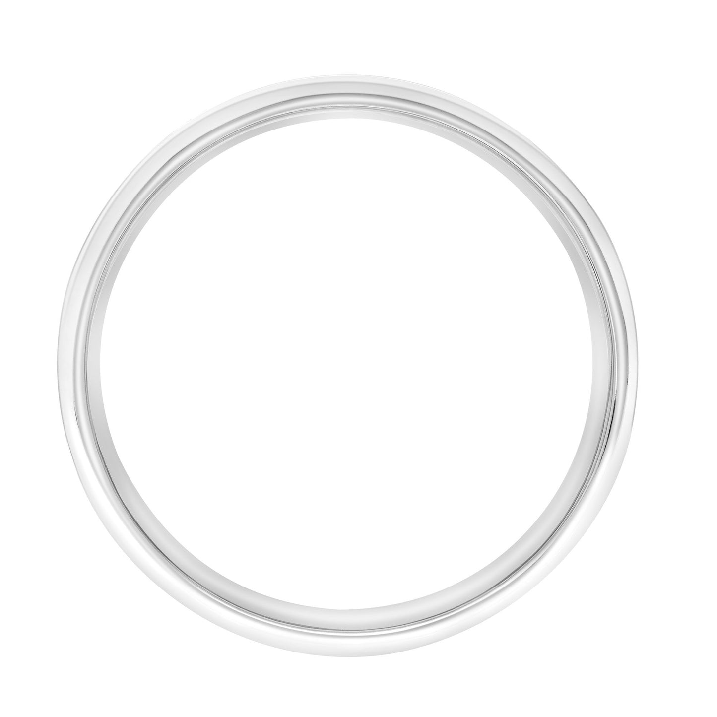 Roux 7mm Light Low Dome Platinum Wedding Ring