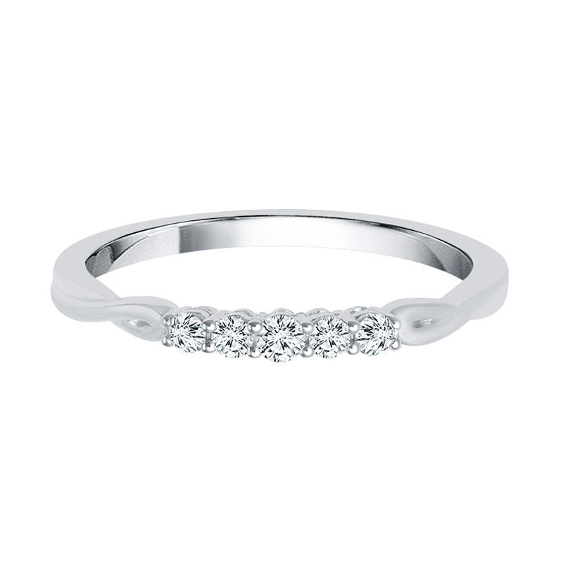 Infinity Twist Ready for Love Diamond Wedding Ring